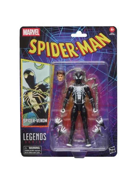 Figura hasbro marvel legends series spider - man spider - venom