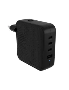 Cargador de pared hyper travel charger 100w 3x usb tipo c 1x usb tipo a negro