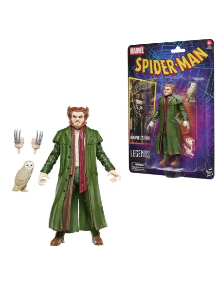 Figura hasbro marvel legends series spider - man marvel's owl