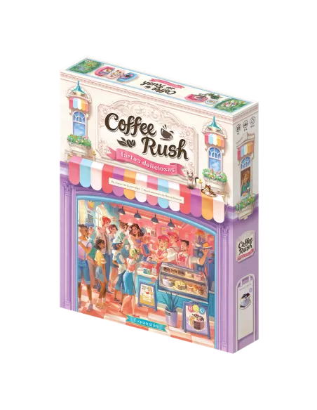 Juego de mesa coffee rush: tartas deliciosas