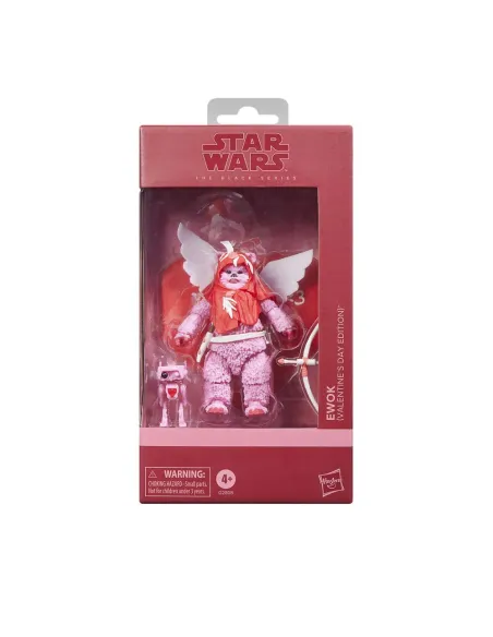 Figura hasbro star wars the black series ewok (valentiine's day edition)