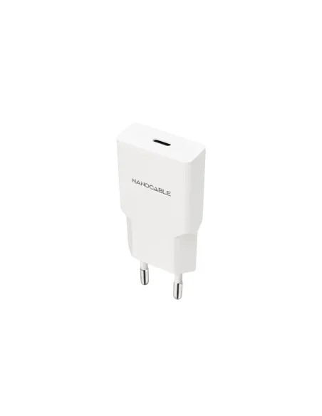 Nanocable Cargador USB-C PD 25W, Blanco