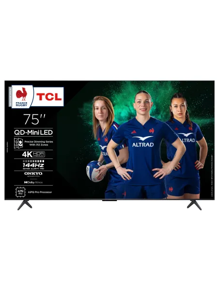 TCL C6K 75C6K Televisor 190,5 cm (75") 4K Ultra HD Smart TV Wifi Metálico