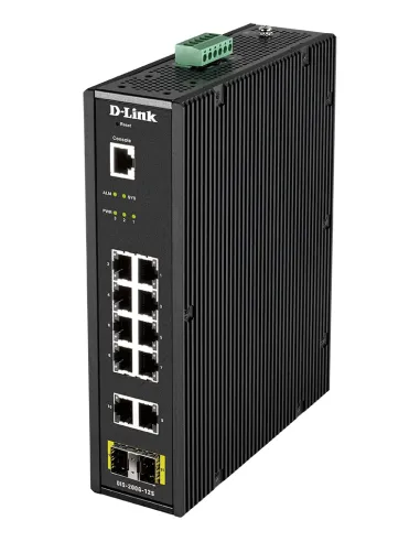 D-Link DIS-200G-12S switch Gestionado L2 Gigabit Ethernet (10 100 1000) Negro