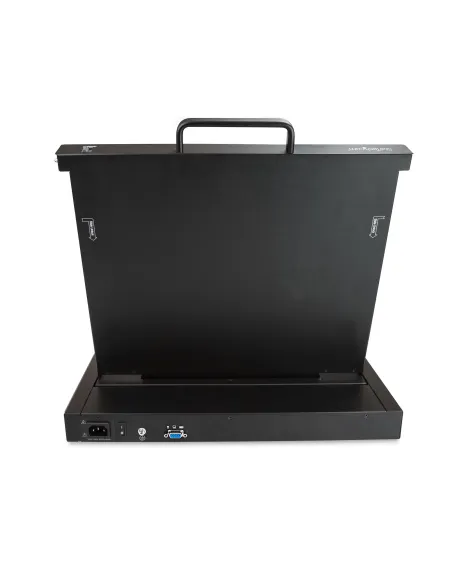 StarTech.com Consola KVM de Montaje en Rack - Teclado QWERTY - KVM para Rack de Servidores de 1 puerto VGA con Monitor LCD de