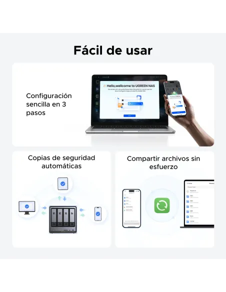 Ugreen NASync DXP4800 Plus NAS Escritorio Intel® Pentium® Gold 8505 8 GB DDR5 0 TB UGOS PRO