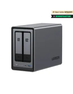 Ugreen NASync DXP2800 NAS System 2-Bay Compacto Intel® N N100 8 GB DDR5 0 TB UGOS Pro Negro