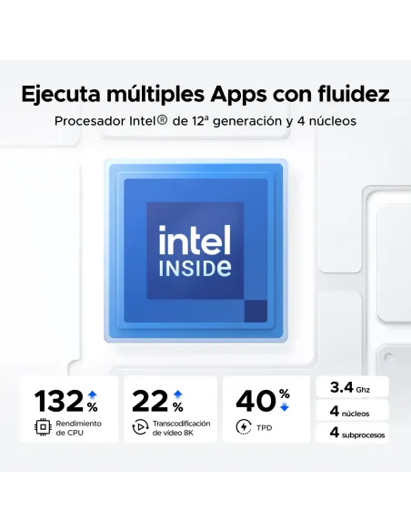 Ugreen NASync DXP2800 NAS System 2-Bay Compacto Intel® N N100 8 GB DDR5 0 TB UGOS Pro Negro