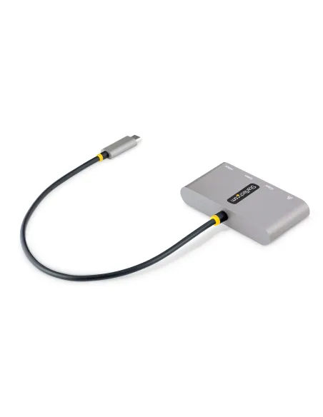 StarTech.com Hub Adaptador USB-C con Ethernet de 3 Puertos USB-A - Red Ethernet Gigabit RJ45 - USB 3.0 5Gbps - Alimentado por