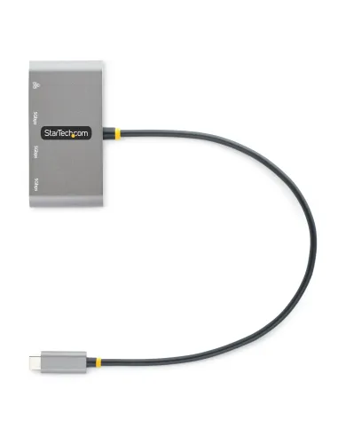 StarTech.com Hub Adaptador USB-C con Ethernet de 3 Puertos USB-A - Red Ethernet Gigabit RJ45 - USB 3.0 5Gbps - Alimentado por