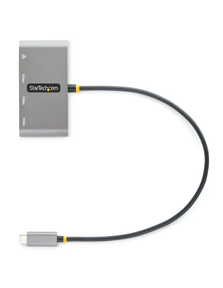 StarTech.com Hub Adaptador USB-C con Ethernet de 3 Puertos USB-A - Red Ethernet Gigabit RJ45 - USB 3.0 5Gbps - Alimentado por