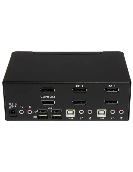 StarTech.com Switch Conmutador KVM de 2 Puertos DisplayPort - 4K 60Hz