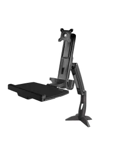 StarTech.com Brazo de Soporte de Pie y Sentado - Brazo Ajustable de Montaje en Escritorio de Pie o Sentado para Un Monitor VESA 2