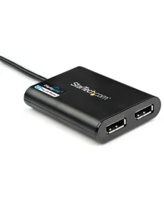 StarTech.com Adaptador Gráfico Externo USB 3.0 a DisplayPort Doble 4K60 DisplayLink - Cable Conversor USB 3.0 a DP de Vídeo 2