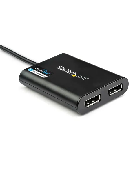 StarTech.com Adaptador Gráfico Externo USB 3.0 a DisplayPort Doble 4K60 DisplayLink - Cable Conversor USB 3.0 a DP de Vídeo