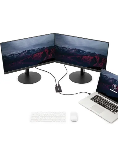 StarTech.com Adaptador Gráfico Externo USB 3.0 a DisplayPort Doble 4K60 DisplayLink - Cable Conversor USB 3.0 a DP de Vídeo