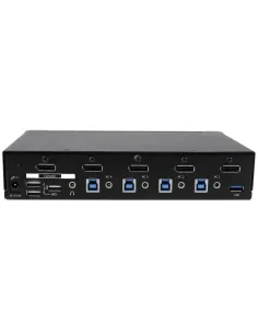 StarTech.com Switch Conmutador KVM de 4 Puertos DisplayPort 4K con USB 3.0 2