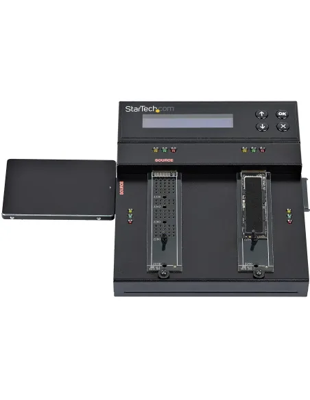 StarTech.com Clonador y Borrador Autónomo de Unidades de Almacenamiento SATA M.2 - NVMe M.2 - Duplicador Copiador Externo