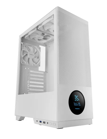 Tacens 2SAGITTA20W carcasa de ordenador Midi Tower Blanco
