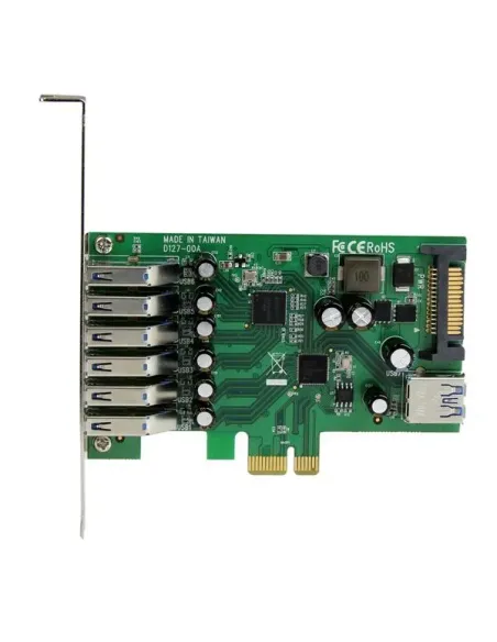 StarTech.com Adaptador tarjeta PCI Express de 7 puertos USB 3.0 con perfil bajo o completo