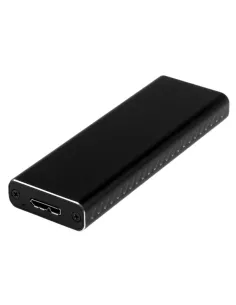 StarTech.com Caja USB 3.0 (5Gbps) a SSD M.2 de Aluminio con UASP - Negro - SATA NGFF M.2 con B Key y B+M Key - Caja Portátil