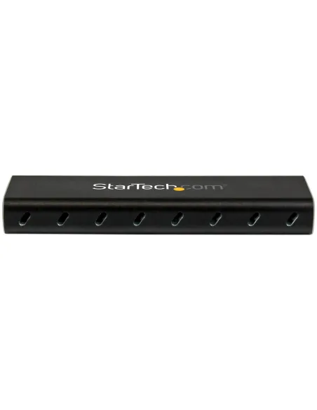 StarTech.com Caja USB 3.0 (5Gbps) a SSD M.2 de Aluminio con UASP - Negro - SATA NGFF M.2 con B Key y B+M Key - Caja Portátil