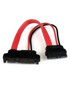 StarTech.com Adaptador Cable SATA 15cm Slimline Línea Delgada a SATA con Alimentación Corriente - Hembra a Macho