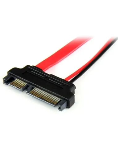 StarTech.com Adaptador Cable SATA 15cm Slimline Línea Delgada a SATA con Alimentación Corriente - Hembra a Macho