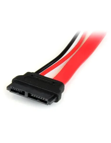StarTech.com Adaptador Cable SATA 15cm Slimline Línea Delgada a SATA con Alimentación Corriente - Hembra a Macho