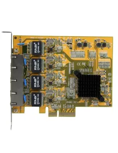 StarTech.com Tarjeta de Red PCI Express Ethernet Gigabit con 4 Puertos RJ45 2