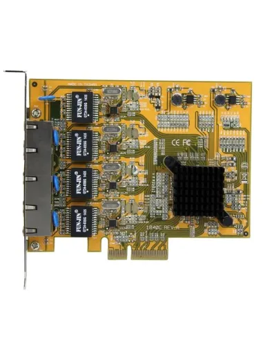 StarTech.com Tarjeta de Red PCI Express Ethernet Gigabit con 4 Puertos RJ45