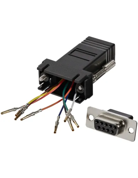 StarTech.com Adaptador Conversor Modular DB9 Serie a RJ45 Hembra a Hembra