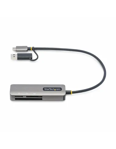 StarTech.com Lector USB 3.0 de Tarjetas de Memoria Flash SD CompactFlash y microSD - Grabador USB-C de Tarjetas de Memoria -