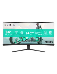 Philips Evnia 34M2C3500L 00 pantalla para PC 86,4 cm (34") 3440 x 1440 Pixeles Wide Quad HD LCD Negro
