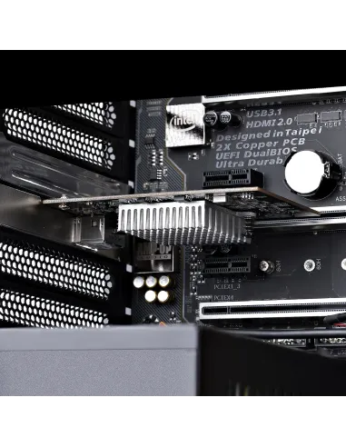 StarTech.com Tarjeta PCIe Adaptadora de Red de 1 Puerto RJ45 10Gb para PC o Servidor, Tarjeta PCI Express Ethernet de 6