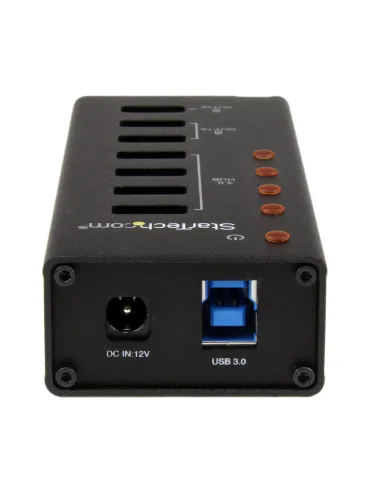 StarTech.com Hub Concentrador USB 3.0 (5Gbps) de 4 Puertos y 3 Puertos de Carga USB ( 2x 1A y 1x 2A) - Ladrón con Carcasa de