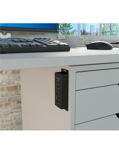 StarTech.com Hub Concentrador USB 3.0 (5Gbps) de 4 Puertos y 3 Puertos de Carga USB ( 2x 1A y 1x 2A) - Ladrón con Carcasa de