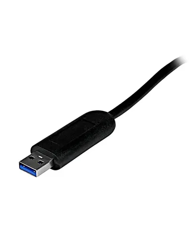 StarTech.com Adaptador Concentrador Hub Ladrón USB 3.0 (5Gbps) Super Speed Portátil de 4 Puertos Salidas - Negro