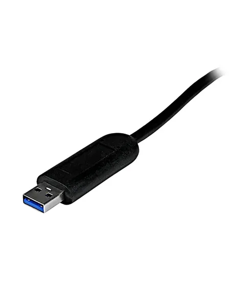 StarTech.com Adaptador Concentrador Hub Ladrón USB 3.0 (5Gbps) Super Speed Portátil de 4 Puertos Salidas - Negro