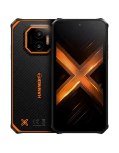 Telefono movil smartphone rugerizado hammer energy x2 4g - 6gb -  128gb -  6 pulgadas -  negro - naranja