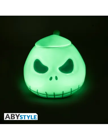 Taza abystyle pesadilla antes de navidad jack brilla en la oscuridad