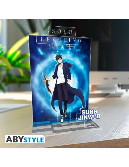 Figura acrílica solo leveling diorama jinwoo portal