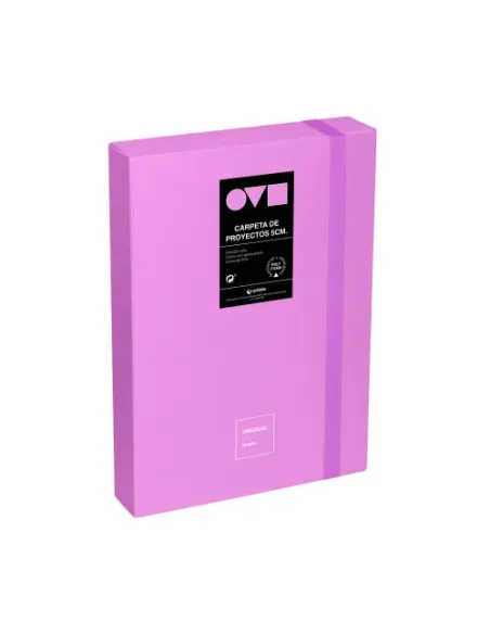 CAJA DE PROYECTOS 5CM EN POLYFOAM UNEQUAL MINIMAL LAVANDA GRAFOPLAS 91271269