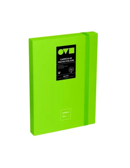 CAJA DE PROYECTOS 3CM EN POLYFOAM UNEQUAL MINIMAL VERDE GRAFOPLAS 91271021