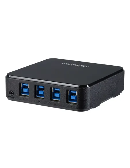 StarTech.com Switch Conmutador USB 3.0 (5Gbps) 4x4 para Compartir Dispositivos Periféricos