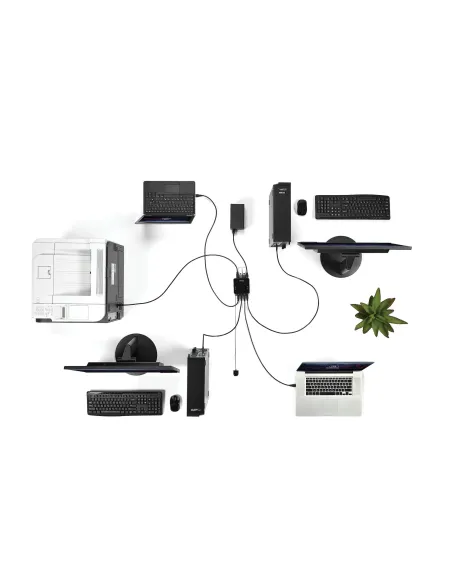 StarTech.com Switch Conmutador USB 3.0 (5Gbps) 4x4 para Compartir Dispositivos Periféricos