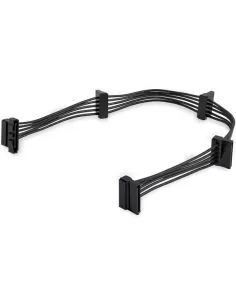 StarTech.com Cable Adaptador Bifurcador Divisor Splitter de Alimentación SATA de 40cm - 4x Receptáculos Hembra SATA