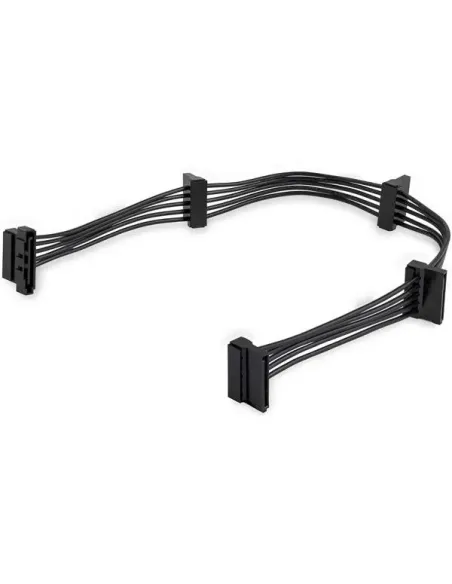 StarTech.com Cable Adaptador Bifurcador Divisor Splitter de Alimentación SATA de 40cm - 4x Receptáculos Hembra SATA