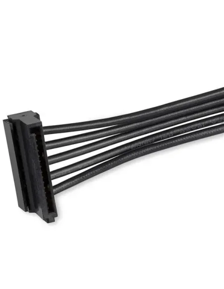 StarTech.com Cable Adaptador Bifurcador Divisor Splitter de Alimentación SATA de 40cm - 4x Receptáculos Hembra SATA