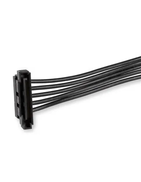 StarTech.com Cable Adaptador Bifurcador Divisor Splitter de Alimentación SATA de 40cm - 4x Receptáculos Hembra SATA